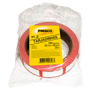 ETIQUETA P/PRECO TARJADA RT2 20M 25,0X40,0MM