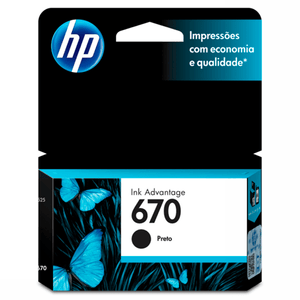 CARTUCHO HP CZ113AB 670 7 5ML 461584625/5525 PRETO