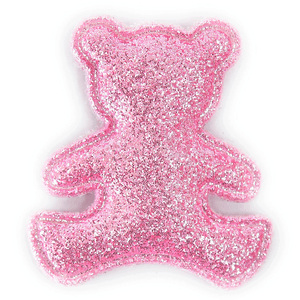 APLICACAO URSO GLITTER 2005C 4X5.5CM ROSA CLARO