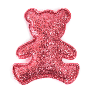 APLICACAO URSO GLITTER 2005C 4X5.5CM ROSA ESCURO