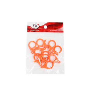 FECHO ABS LAGOSTA PLASTICO 3.5CM PL211 01 LARANJA