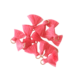 PINGENTE TASSEL  1.0CM PD2001C 16 ROSA CHICLETE