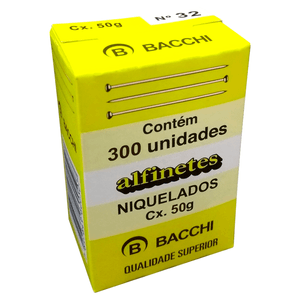 ALFINETE CABECA 50GRS REF.32 NIQUELADO