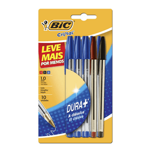 CANETA BIC CRISTAL DURA MAIS LEVE 10 PAGUE 7 R.971076