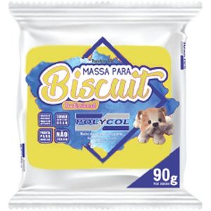 Massa de Porcelana Fria Biscuit 90 g Amarelo - Polycol