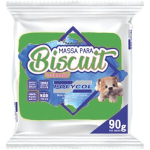 Massa de Porcelana Fria Biscuit 90 g Verde Folha - Polycol