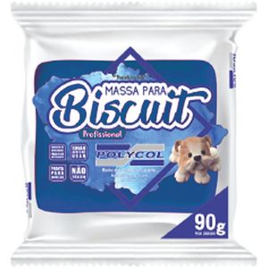 Massa de Porcelana Fria Biscuit 90 g Azul Royal - Polycol