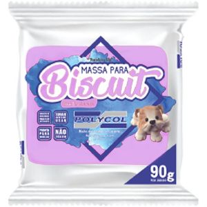 Massa de Porcelana Fria Biscuit 90 g Lilás - Polycol