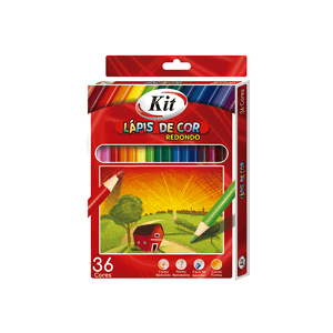 LAPIS DE COR INTEIRO 36 CORES KIT