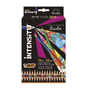 LAPIS DE COR BIC 36 CORES BICOLOR SEXTAVADO R.505407