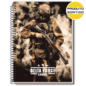 CADERNO UNIV. C/D 16X1 M DELTA FORCE 224FLS R.358870