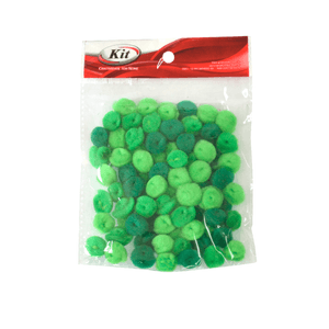POMPOM 15MM PP-1.5 DEGRADE VERDE