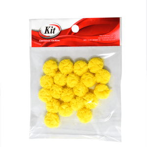 POMPOM DE TULE MF2012 1.5CM 17 AMARELO