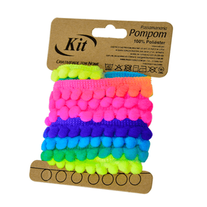 FRANJA POMPOM 5MM PP0.5X2M-C COLORIDO