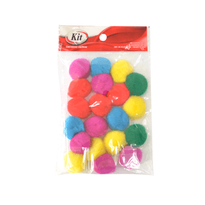 POMPOM 25MM PP-2.5 #4 MULTICOR