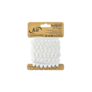 FRANJA POMPOM 5MM PP0.5X2M BRANCO