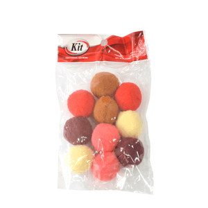 POMPOM 30MM PP-3.0CM MIX 01 MULTICOR