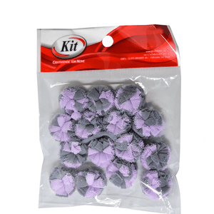 POMPOM DE TULE MF2013 2.0CM 34 MESCLA LILAS