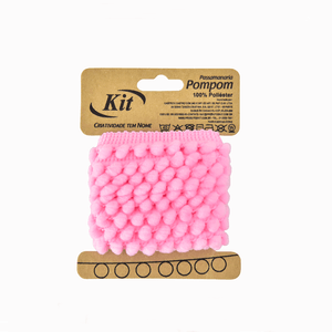 FRANJA POMPOM 5MM PP0.5X2M PINK