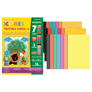 PAPEL ECOCORES TEXTURA VISUAL 02 180G C/36FLS ECCVT0002