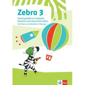 Zebra 3 Trainingsheft zur Ausleihe Sprache und Lesen/Schreiben mit Videos und interaktiven Übungen