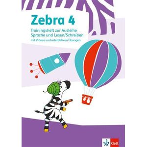 Zebra 4 Trainingsheft zur Ausleihe Sprache und Lesen/Schreiben mit Videos und interaktiven Übungen