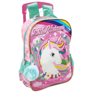 CARRINHO C/ MOCHILA LITTLE UNICORNIO 15 BAK-17108SL