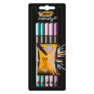 CANETA BIC INTENSITY PASTEL 0.4 BLISTER C/5 971111