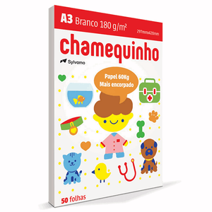 PAPEL CHAMEQUINHO A3 180G 50FLS