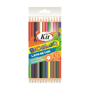 LAPIS DE COR 12 CORES BICOLOR R.BI12/24