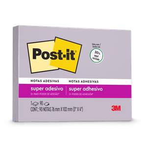 BLOCO POST-IT 657 76X102MM 90FL LILAC