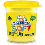 Massa de Modelar Acrilex Soft 150g 07315 Amarelo Limão-1751579506782