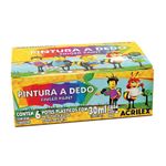 Tinta Pintura a Dedo Acrilex com 6 Cores de 30ml Cada 11306-1751581848716