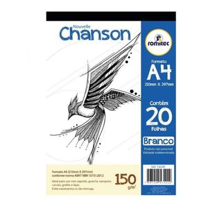 Bloco Para Desenho A3 Branco 150g Nouvelle