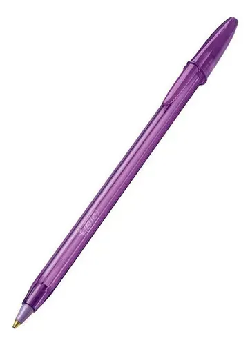 Caneta Esferográfica Bic Cristal 1.0mm Roxa-1752263317384