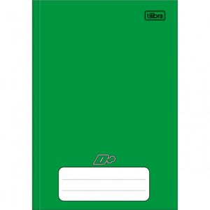 Caderno Brochura Capa Dura 1/4 96 Folhas Verde