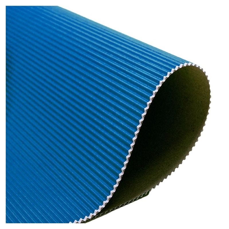 Papel Microondulado 50x80cm Liso Azul-1752773165940