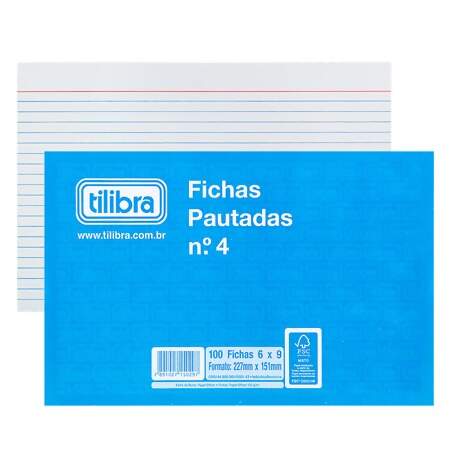 Ficha Pautada Tilibra 6x9 100 Folhas-1758544377560