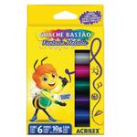 Tinta Guache Bastão 6 Cores - Acrilex-1758544999248