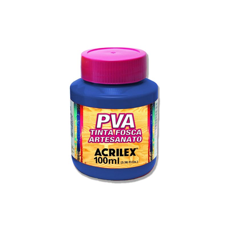Tinta PVA Acrilex 100ml Azul-1758740807985