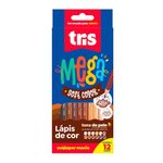 Lápis de Cor Triângular Mega Soft Tons de Pele 12 Cores-1760531386784